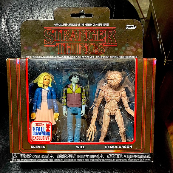 Stranger Things S1 Funko limited edition action figures Eleven, Demogorgon, Will - Picture 1 of 3